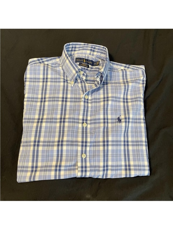 Ralph Lauren Other - Ralph Lauren Performance Slim Fit Button Down Shirt Mens Medium Striped Blue